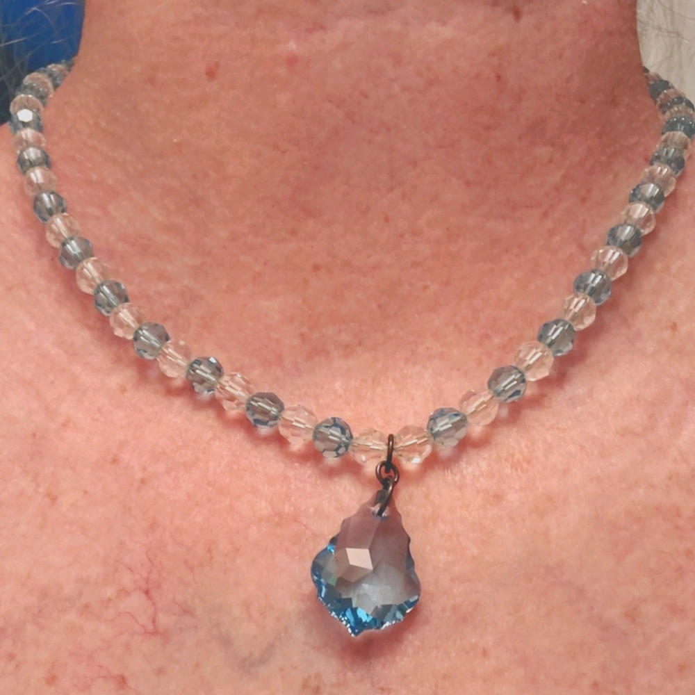 NWOT Handmade Glass Necklace